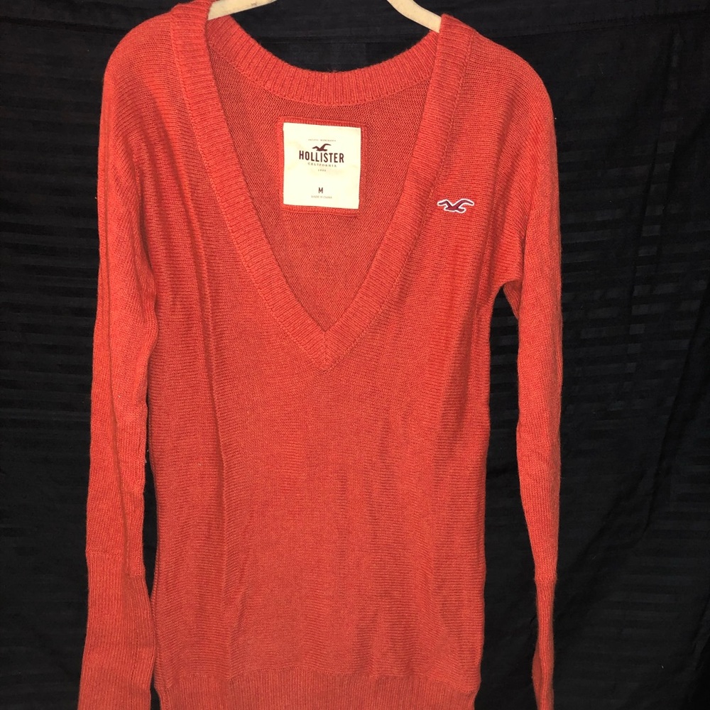 Long burnt orange fall sweater!